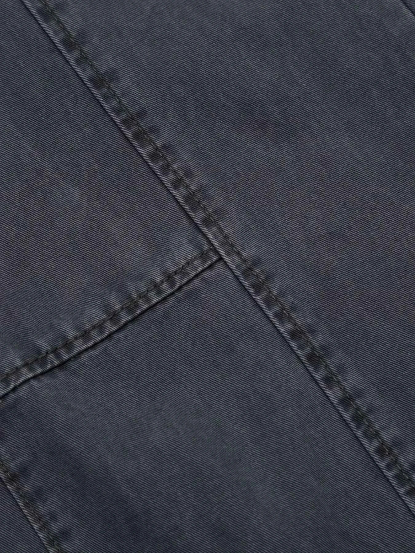 Men's Wide Leg Cargo Pants with Stitching Detail